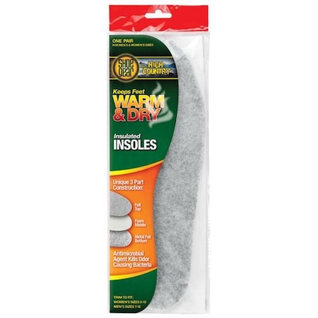 Shoe Gear Shoe Gear 375127 Warm & Dry Insulated Insoles 375127